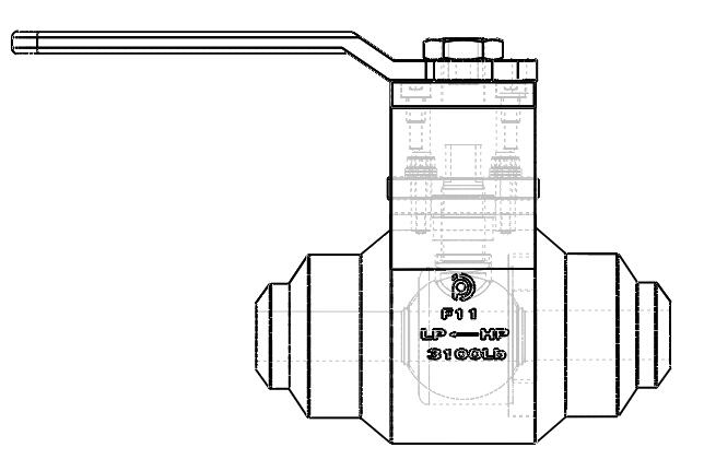 電站疏水球閥結(jié)構(gòu)圖